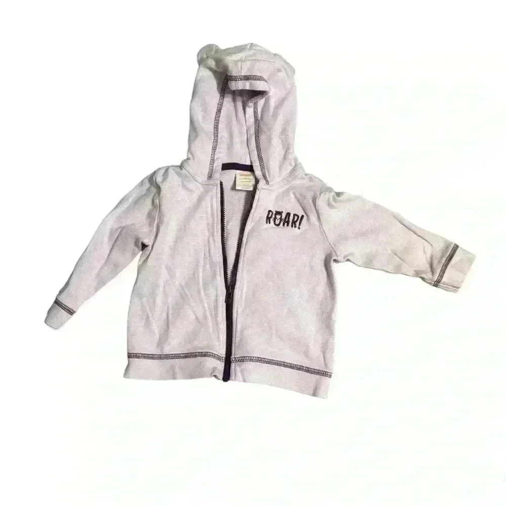 Gymboree 6-12 Month purple ROAR hooded Jacket k 97